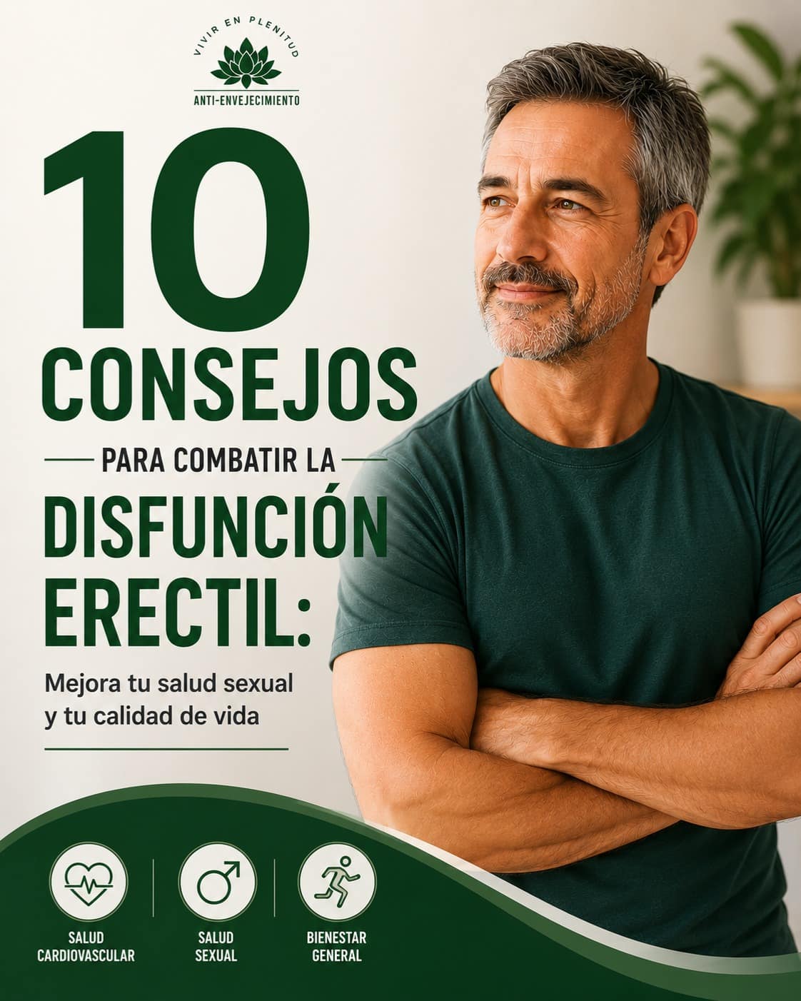 El 10 es ir al médico especialista.

La disfunción eréctil después de los 50 años no es solo una cuestión sexual. Muchas veces es una señal de alerta sobre tu salud cardiovascular, hormonal y metabólica.

La buena noticia: pequeños cambios sostenidos pueden marcar una gran diferencia.

✔️ Más ejercicio
✔️ Mejor alimentación
✔️ Menos estrés
✔️ Mejor descanso
✔️ Control de enfermedades crónicas

Tu salud sexual también envejece según cómo cuidas tu cuerpo.

Guarda este carrusel y empieza hoy. Tu mejor versión todavía puede estar por delante.

#SaludMasculina #AntiEnvejecimiento #Longevidad #SaludHombre #DisfuncionErectil #Testosterona #VidaSaludable #Hombres50 #BienestarMasculino #HealthyAging #VivirEnPlenitud