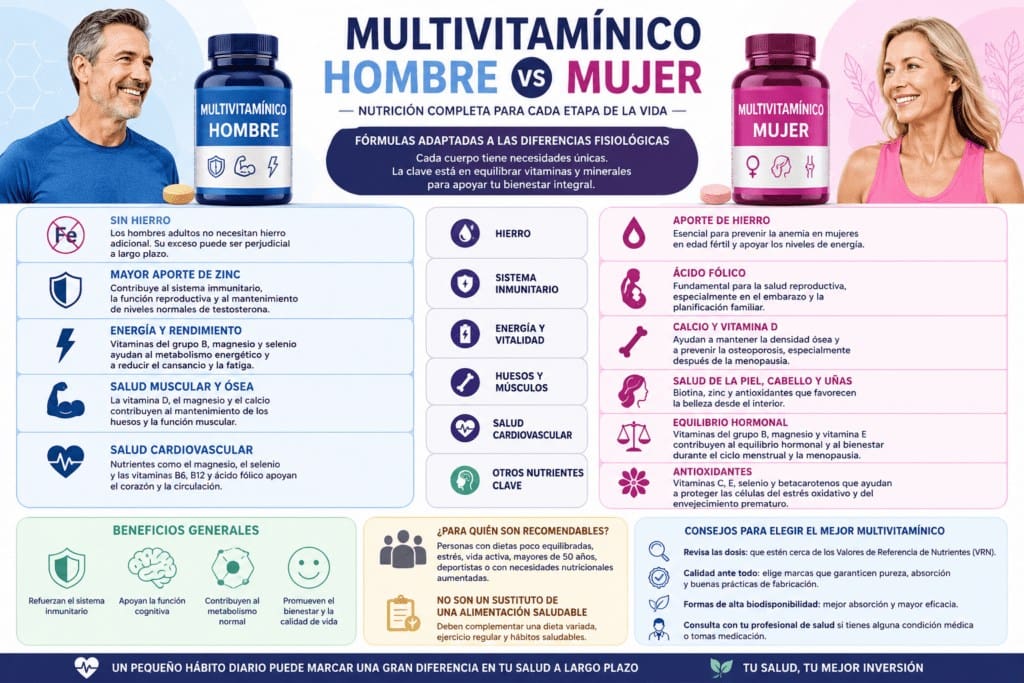 Complejos multivitamínicos para hombres y mujeres: cuándo merecen la pena, cómo elegirlos y cuáles son sus beneficios - https://anti-envejecimiento.org/ciencia/complejos-multivitaminicos-para-hombres-y-mujeres-cuando-merecen-la-pena-como-elegirlos-y-cuales-son-sus-beneficios/